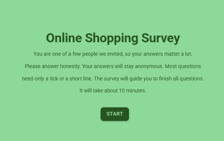 Online Shopping Survey