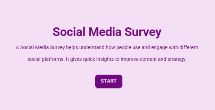 Social Media Survey