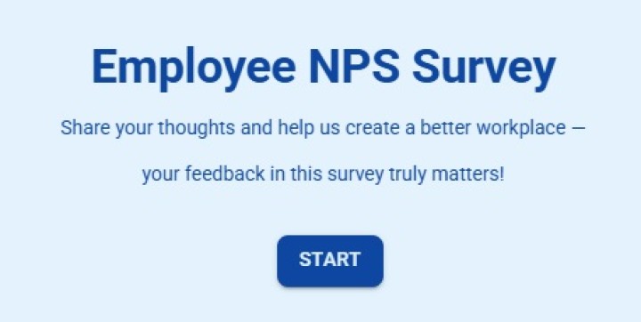 Employee Net Promoter Score Survey