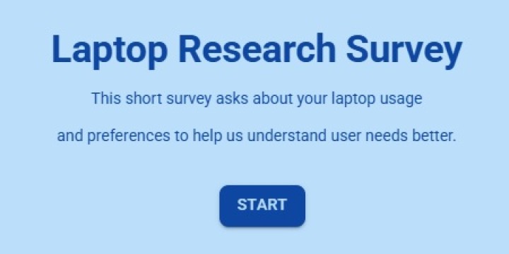 Laptop Research Survey Template
