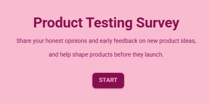 Product Testing Survey Template