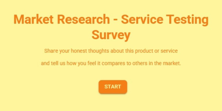 Market Research – Service Survey Template