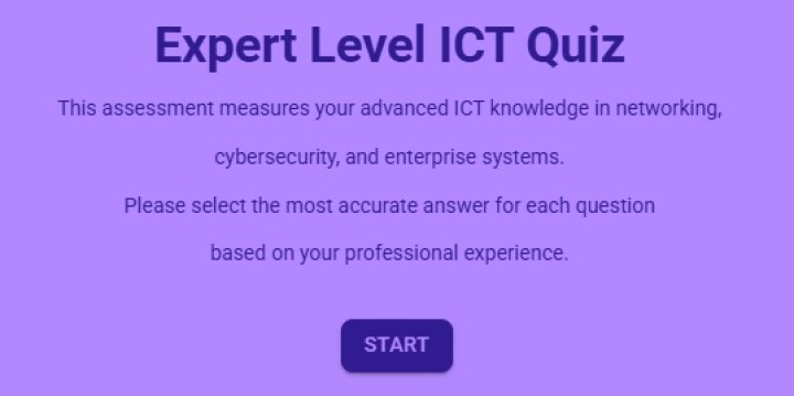 Expert Level ICT Quiz