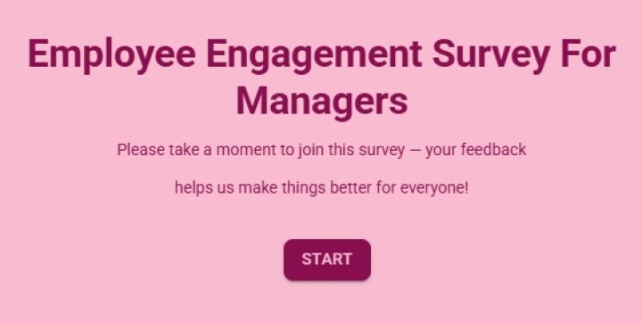 Employee Engagement Survey Template For Managers