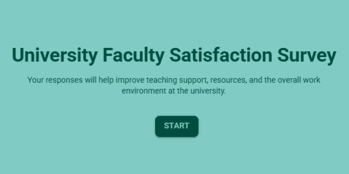 University Faculty Satisfaction Survey Template