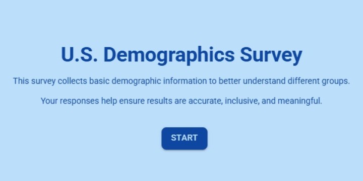 U.S. Demographics Survey Template