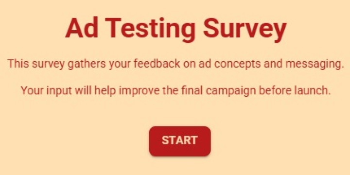 Ad/Copy Testing Survey Template
