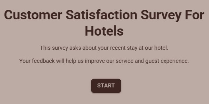 Customer Satisfaction Survey Template For Hotels