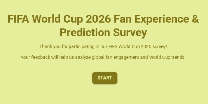 FIFA World Cup 2026 Fan Experience &amp; Prediction Survey Template