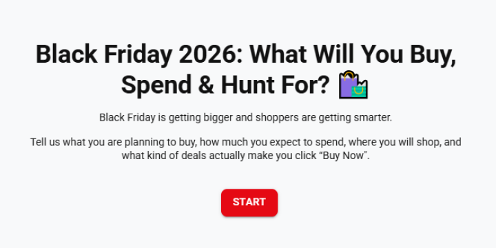 Black Friday 2026 Survey Template